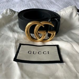 Gucci GG belt black